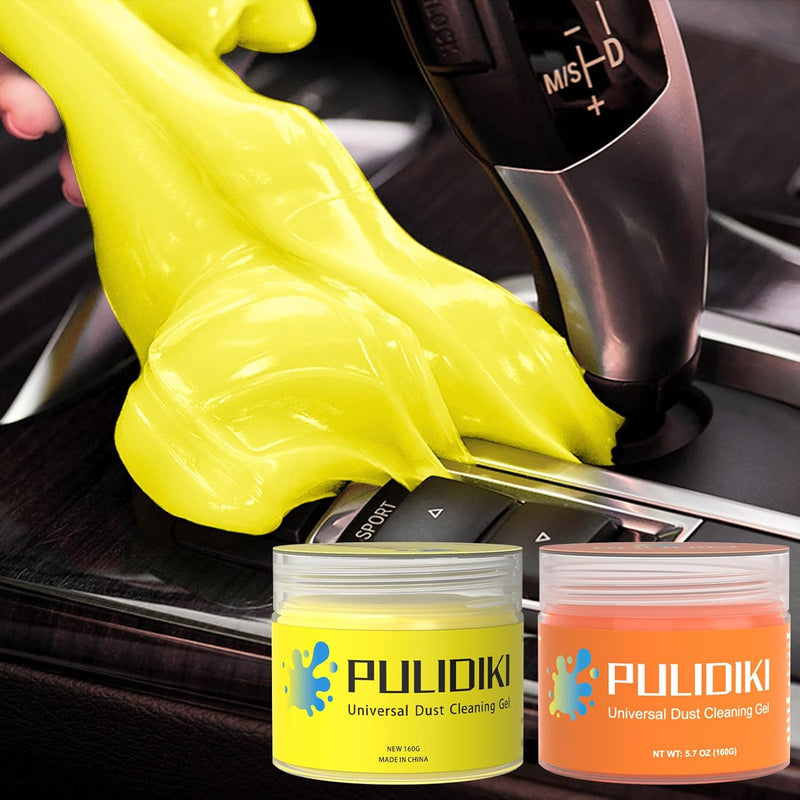 Car Cleaning Gel Bundle – Yellow Detail Gel & Orange Cleaning Putty (2-Pack)