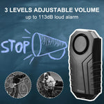 Bike Alarm with Remote 2 Pack, 113Db Wireless Anti-Theft Vibration