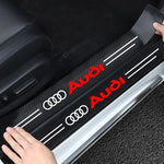 Audi Carbon Fiber Door Sill Protector Stickers