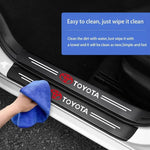 Carbon Fiber Sill Protector Stickers for Toyota