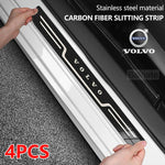 Stainless Steel Door Sill Scuff Plate for Volvo