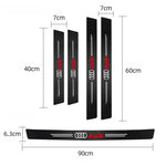 Audi Carbon Fiber Door Sill Protector Stickers