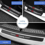 Carbon Fiber Sill Protector Stickers for Toyota