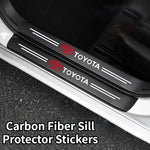 Carbon Fiber Sill Protector Stickers for Toyota